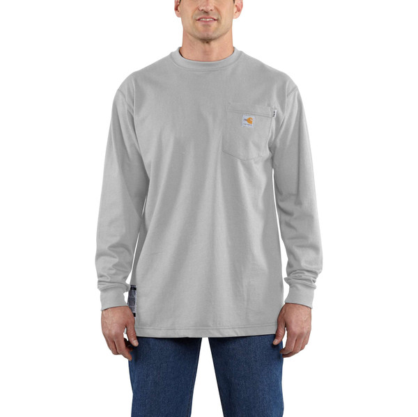 Carhartt FR Cotton Long Sleeve Shirt in Gray